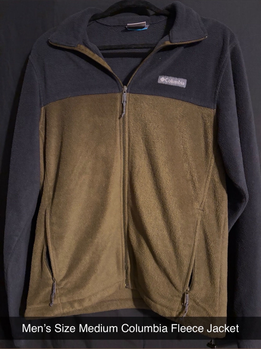 Columbia Men’s Olive and Black Full-Zip Fleece Jacket
